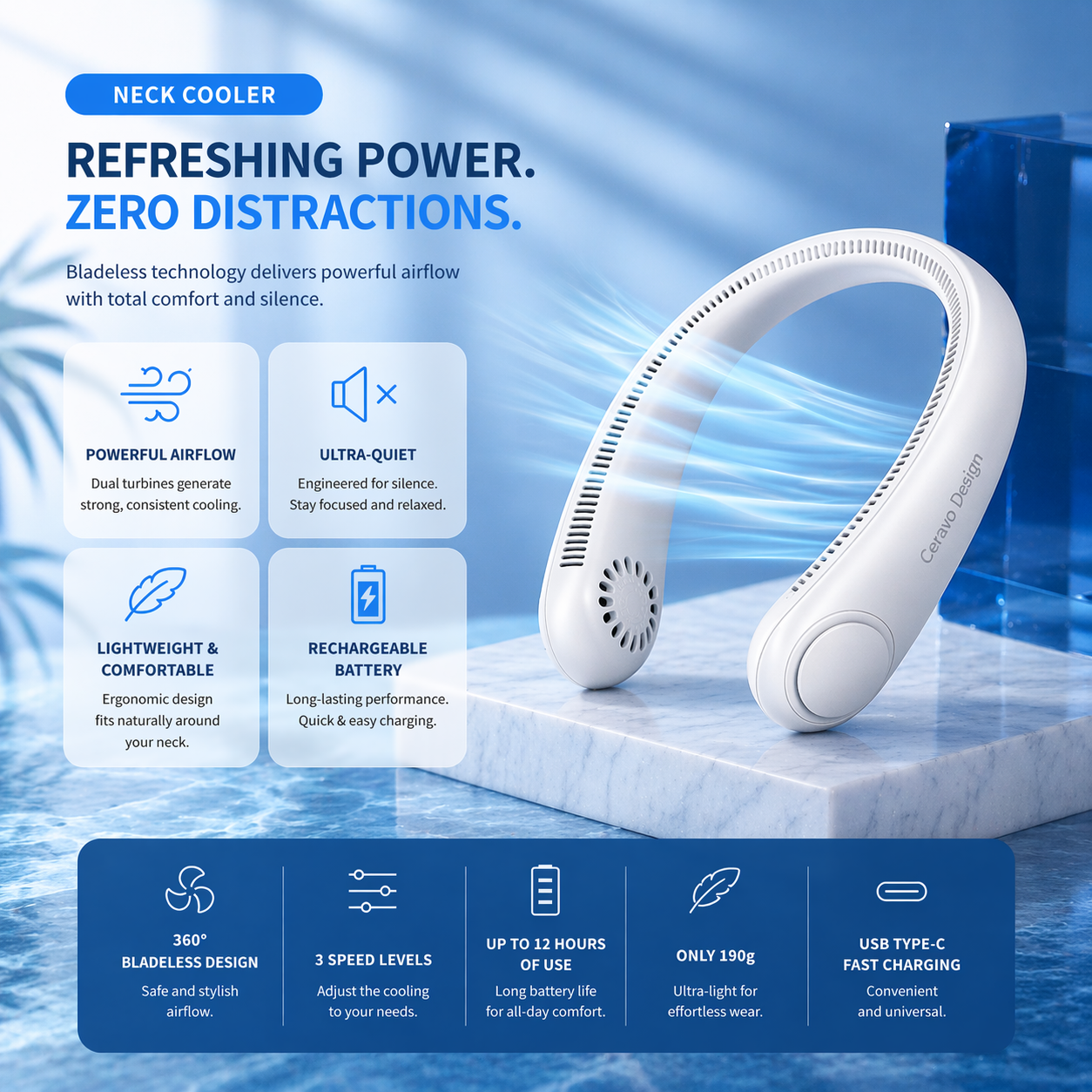 Ceravo AirFlex Pro™ – Frescura Inteligente y Flexible
